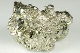 Shimmering Pyrite Crystal Cluster - Peru #190954-1